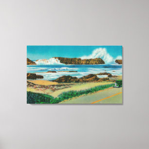 View at Seal Rock between Waldport and Newport Canvas Print