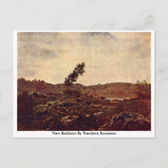 View Barbizon By Theodore Rousseau Postcard (Front)