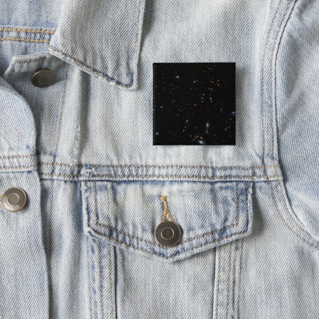 View Between The Pisces & Andromeda Constellations 15 Cm Square Badge (In Situ)