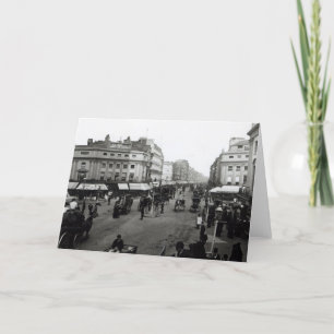 View down Oxford Street, London, c.1890 Card