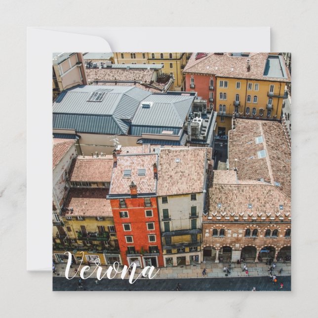View from above of colorful facades of buildings (Front)