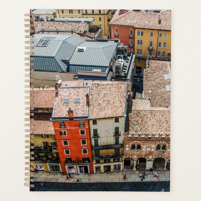 View from above of colorful facades of buildings planner (Front)