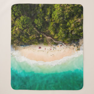 View from above, stunning aerial view of some tour sherpa blanket