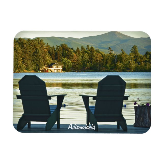 View from Adirondack Chairs in the Adirondacks, NY Magnet (Horizontal)
