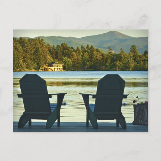 View from Adirondack Chairs in the Adirondacks, NY Postcard (Front)