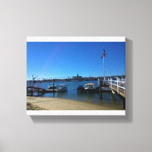 View from Balboa Island, Newport Beach, California Canvas Print