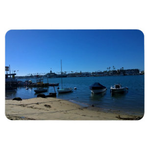 View from Balboa Island, Newport Beach, California Magnet
