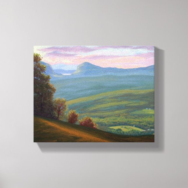 View From Burke Mountain Vermont Canvas Print (Front)