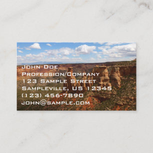View from Canyon Rim Trail at Colorado Monument Business Card