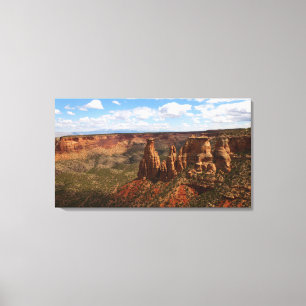 View from Canyon Rim Trail at Colorado Monument Canvas Print