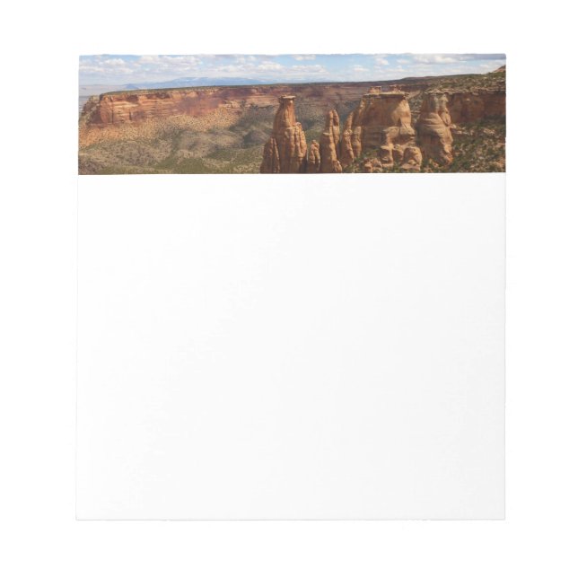 View from Canyon Rim Trail at Colorado Monument Notepad (Front)