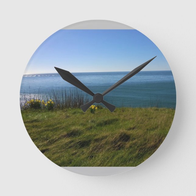 View from Cape Disappointment Lighthouse, Wash. Round Clock (Front)