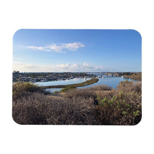 View from Castaways Park, Newport Beach, CA Magnet (Horizontal)