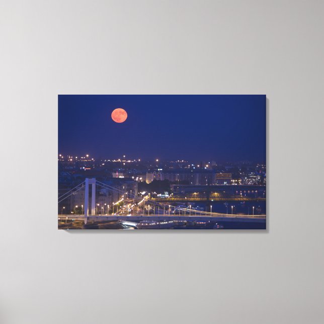 View from Fishermens Bastion next to Matyas Canvas Print (Front)