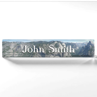 View from Glacier Point in Yosemite National Park Nameplate