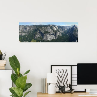 View from Glacier Point in Yosemite National Park Poster