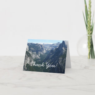 View from Glacier Point in Yosemite National Park Thank You Card