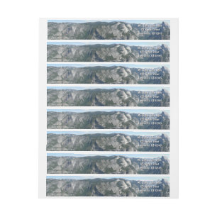 View from Glacier Point in Yosemite National Park Wrap Around Label
