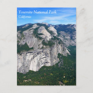View from Glacier Point, Yosemite, CA Postcard