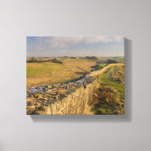 View from Hadrian's wall, Northumberland Canvas Print