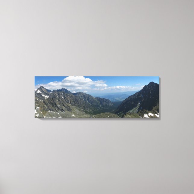 View from Koprowa Pass, Tatras Canvas Print (Front)