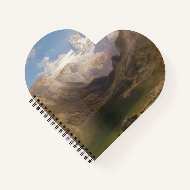 View from Lake Gosau to the Dachstein Notebook (Front)