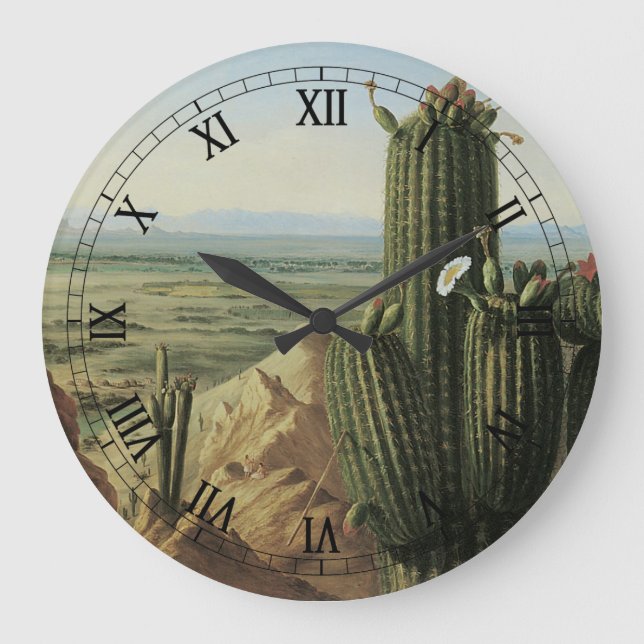 View from Maricopa Mountain Near Rio Gila by Pratt Large Clock (Front)
