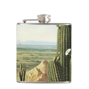 View from Maricopa Mountain Near the River Gila Hip Flask