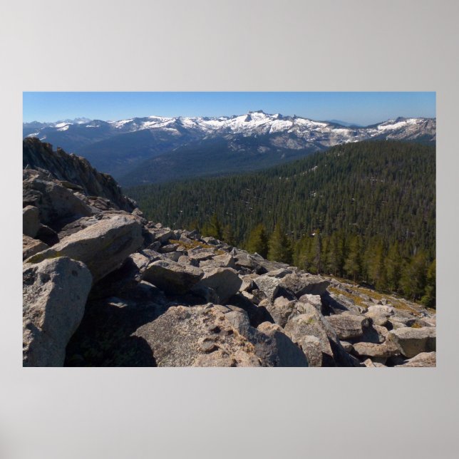 View from Mitchell Peak at Sequoia National Park Poster (Front)