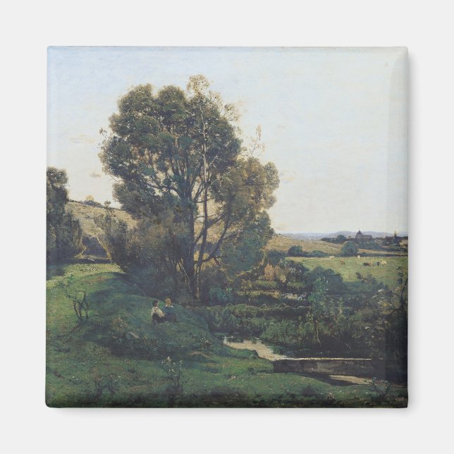 View from Moncel-sur-Seine, c.1868 Magnet (Front)