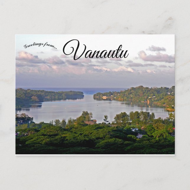 View from Montmartre Port Vila Vanuatu Postcard (Front)