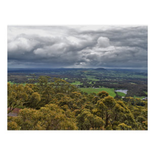 View from Mount Buninyong Glossy Poster