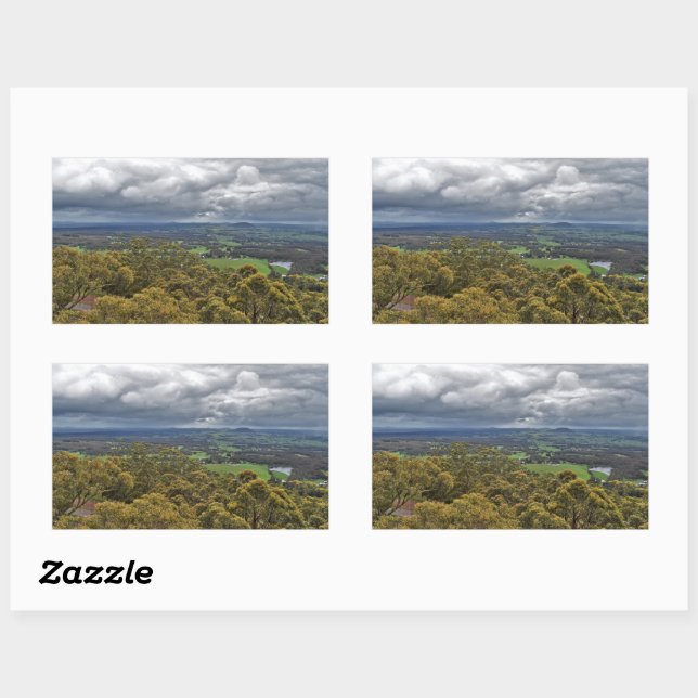 View from Mount Buninyong Stickers (Sheet)