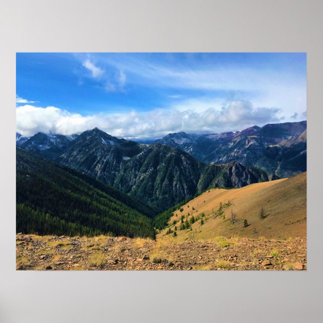 View from Mount Howard Summit, OR Poster (Front)