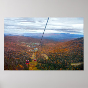 View from Mount Mansfield, Vermont, in Autumn Poster