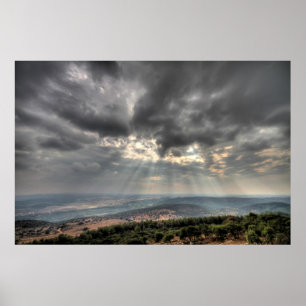 View from Mt. Carmel, Israel Photo Poster