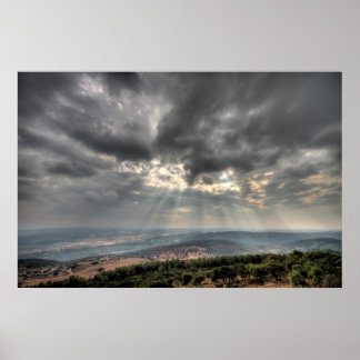 View from Mt. Carmel, Israel Photo Poster