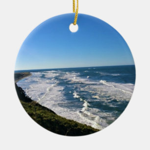 View from North Head Lighthouse, Washington Ceramic Tree Decoration
