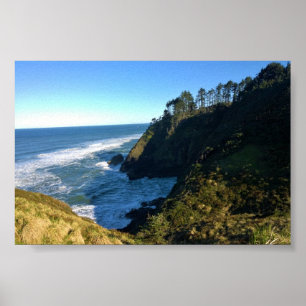 View from North Head Lighthouse, Washington Poster