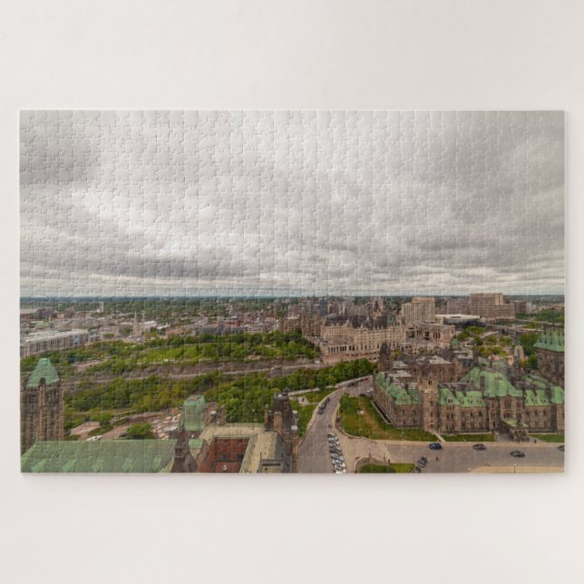 View from Parliament tower, Ottawa, Canada Jigsaw Puzzle (Horizontal)