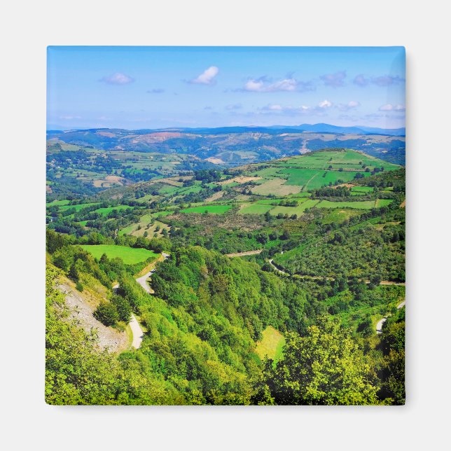 View from Pedrafita do Cebreiro Magnet (Front)