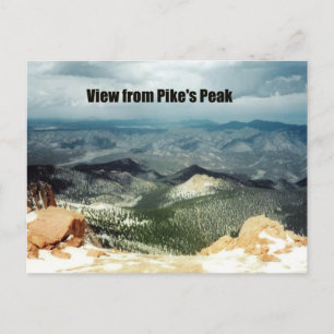 View from Pike's Peak Postcard