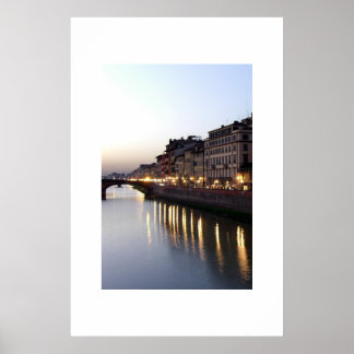 View from Ponte Vecchio Poster
