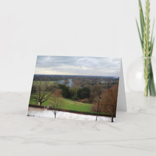 View from Richmond Hill Terrace, Surrey, England Card