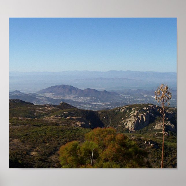 View from Sandstone Peak, Santa Monica Mountains Poster (Front)