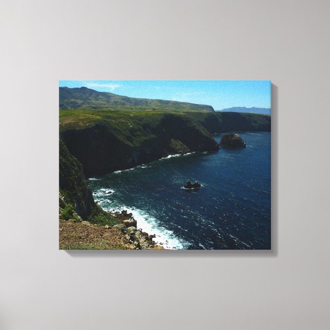 View from Santa Cruz Island in Channel Islands Canvas Print (Front)