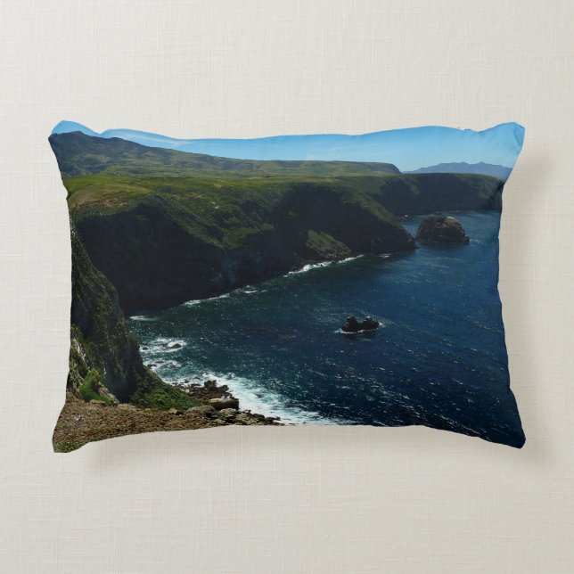 View from Santa Cruz Island in Channel Islands Decorative Cushion (Front)