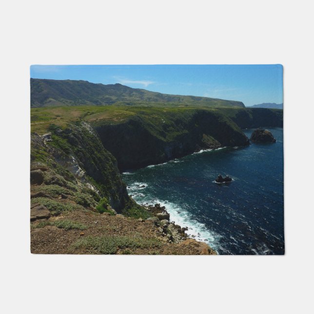 View from Santa Cruz Island in Channel Islands Doormat (Front)