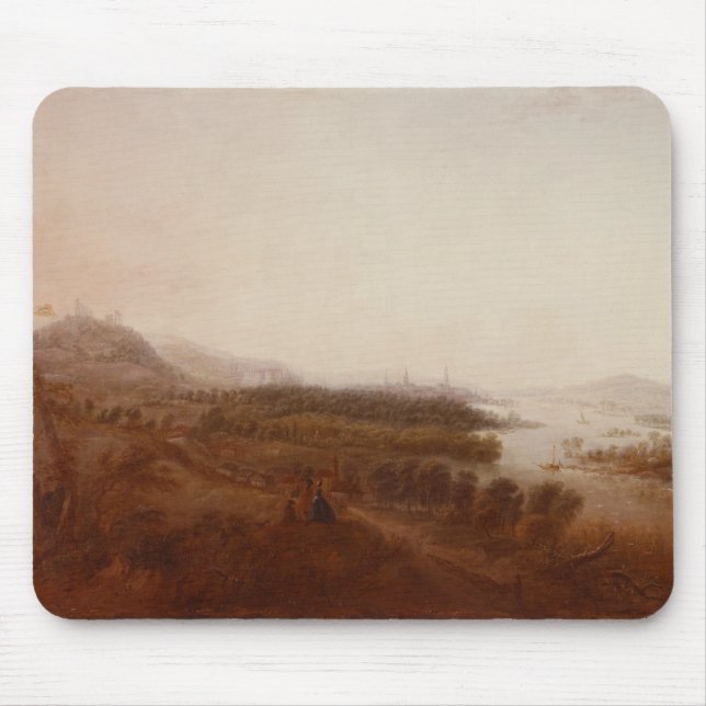View from Schloss Sanssouci, Potsdam, 1750 Mouse Pad (Front)