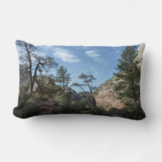 View from Scout Lookout at Zion National Park Lumbar Cushion